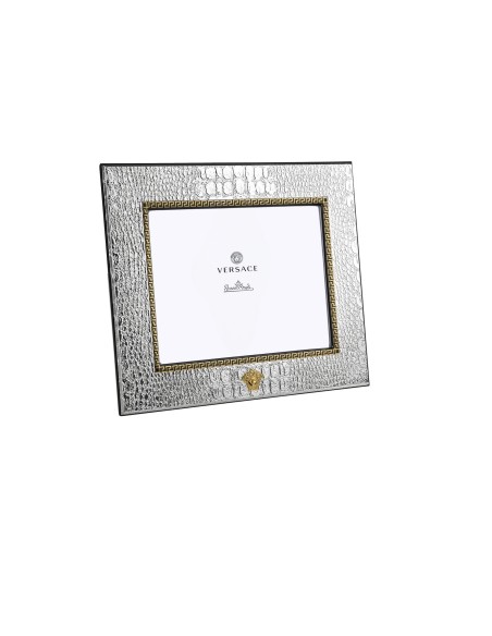 Versace Horizontal Picture Photo Frame Crocodile with Gold Medusa 15x10 cm