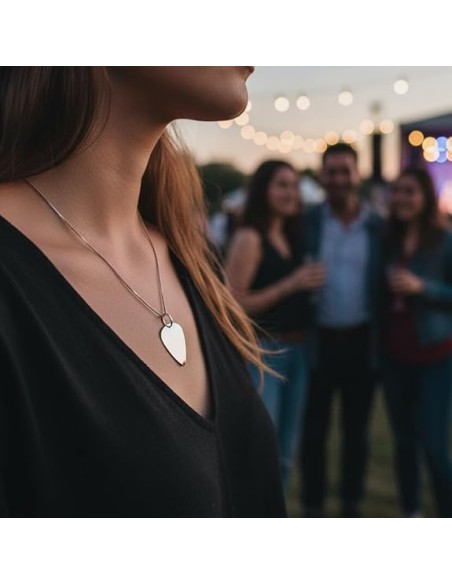 Customizable Guitar Pick Pendant Necklace 