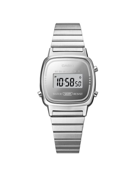 Casio Orologio da Polso Mini  Analogico da Donna Cassa e Bracciale Acciaio Argento LA670WES-7AEF