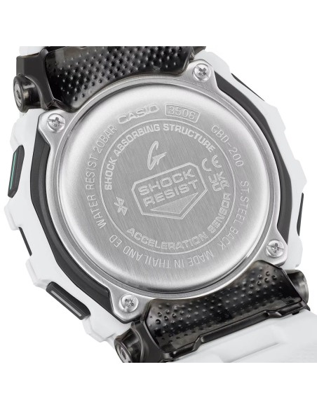 Casio G-Shock Men's Digital Wristwatch White GBD-200-7ER