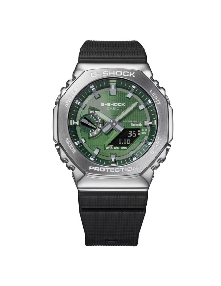 Casio G-Shock Unisex Digital Wristwatch Green Dial Black Strap GBM-2100A-1A3ER