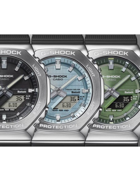 Casio G-Shock Unisex-Digitalarmbanduhr Grünes Zifferblatt Schwarzes Armband, GBM-2100A-1A3ER