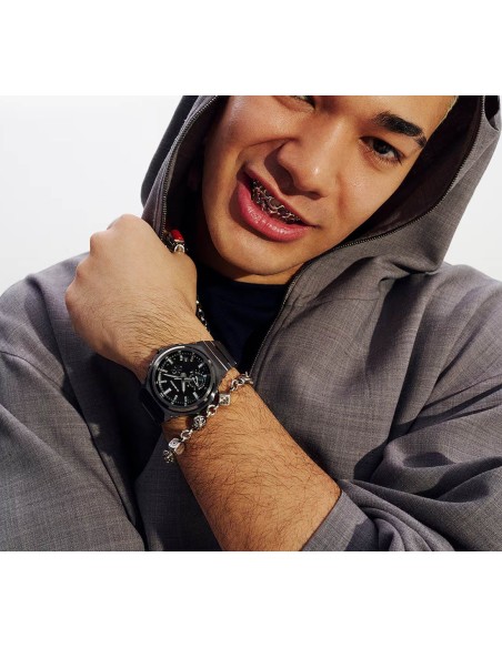 Casio G-Shock G- Steel Orologio da Polso Analogico da Uomo Quadrante Nero GST-B1000BD-1AER