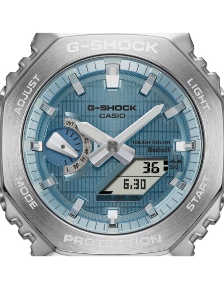 Casio G-Shock Orologio da Polso Digitale Unisex Quadrante Azzurro Cinturino Nero GBM-2100A-1A2ER