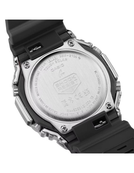 Casio G-Shock Unisex Digital Wristwatch Blue Dial Black Strap GBM-2100A-1A2ER