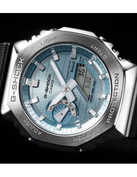 Casio G-Shock Orologio da Polso Digitale Unisex Quadrante Azzurro Cinturino Nero GBM-2100A-1A2ER