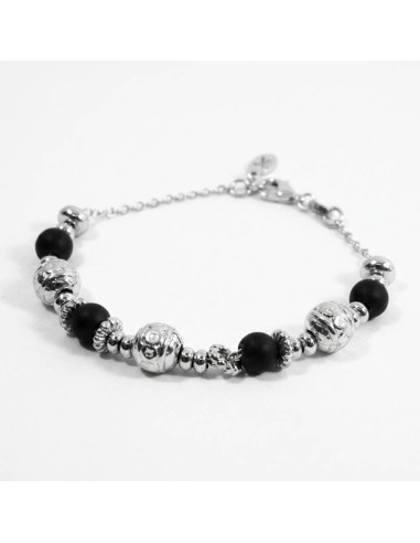 Bracciale Catena Donna in Argento 925 Rodiato...