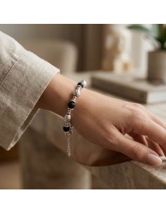 Bracciale Catena Donna in Argento 925 Rodiato con... 2