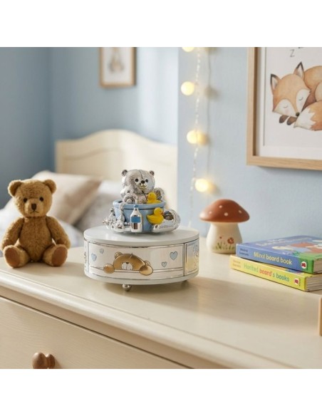 Carillon Musicale per Bambino con Orsetto che fa il Bagnetto 
