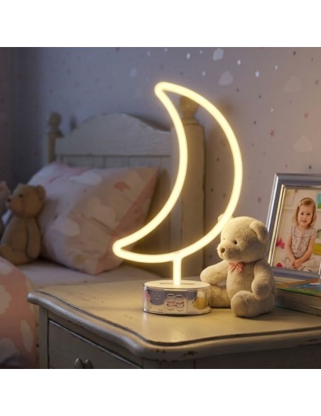 Mondförmige LED-Tischlampe Nachtlicht für Kinder