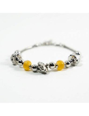 Bracciale in Argento 925 Charms Thai e Pietre...