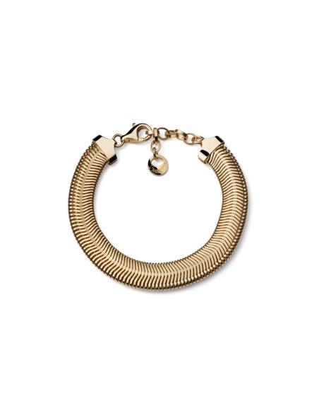 Armband aus Vergoldetem 925er Sterlingsilber mit Flacher Kaschmirkette