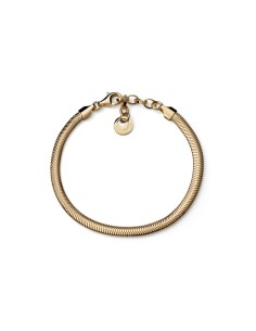 Gold Plated Sterling Silver Flat Cashmere Chain Bracelet