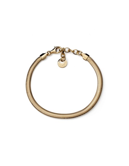 Bracciale in Argento 925 Dorato Catena Piatta Cashmere Collezione Luce