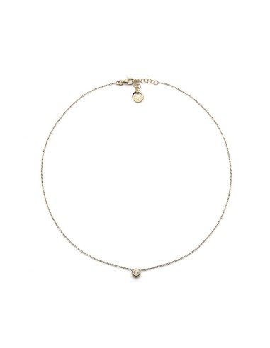 Collana Punto Luce in Argento 925 Dorato con...