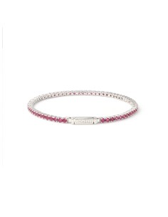 Bracciale Tennis in Argento 925 con Zirconi Fucsia Unoaerre