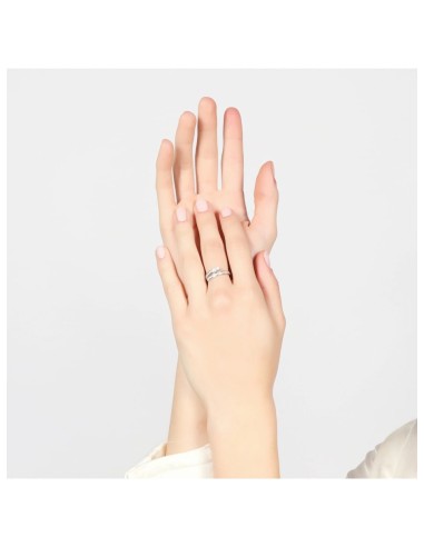 Sterling Silver Luxury Contrarié Ring with...