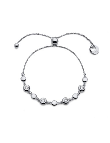 925 Sterling Silver Sparkle Bracelet with Cubic...