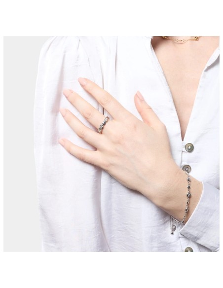 Bracciale Sparkle in Argento 925 con Punti Luce in Cubic Zirconia Unoaerre