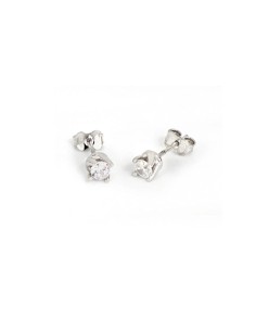 Unoaerre Rhodium-Plated 925 Sterling Silver and Cubic...