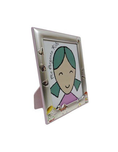 Cornice Portafoto Bambino Rosa Bimbi che...