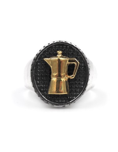 925 Sterling Silver Oval Chevalier Ring with...