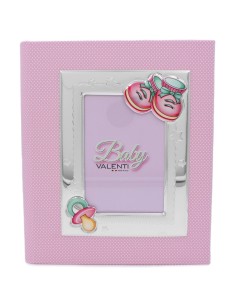 Pink Photo Album for Baby Girls with Pacifier and Shoes 2