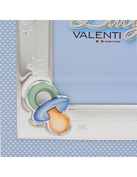 Blue Photo Album for Baby Boys with Pacifier and Shoes