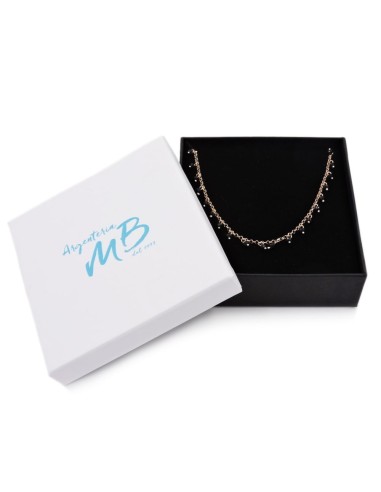 Rose Gold Plated 925 Sterling Silver Necklace...