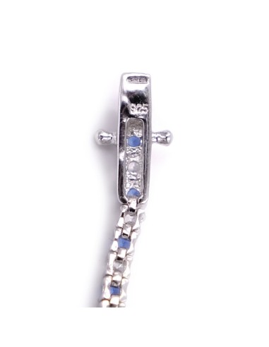Bracciale Tennis in Argento 925 con Zirconi Blu...