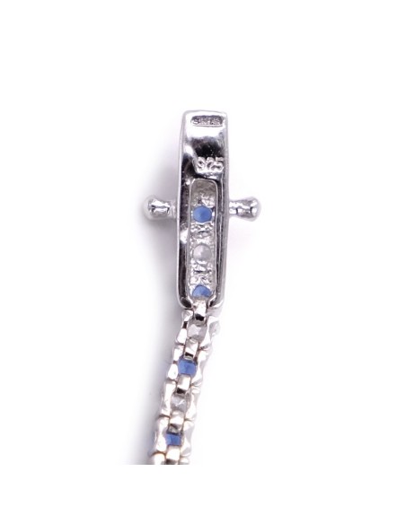 Bracciale Tennis Uomo Donna in Argento 925 Rodiato con Zirconi