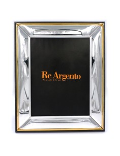Cornice Portafoto Rettangoli Astratta cm 18x24 in Argento 