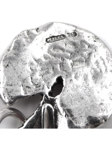 SolidSilver Pizza Pendant 