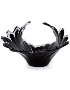 Vaso in Vetro di Murano Bianco Tide Iris Altezza cm 32 2