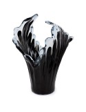 Murano Glass Vase Incontro Black
