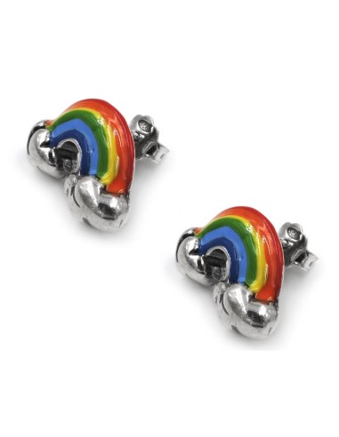 Orecchini Arcobaleno in Argento 925 Smaltato 