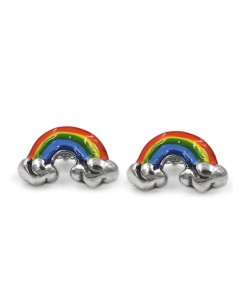 Rainbow Earrings 925 Sterling Silver 2