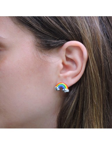 Rainbow Earrings 925 Sterling Silver