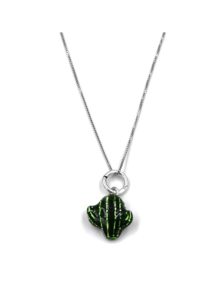 925 Sterling Silver Cactus Necklace