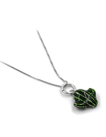 925 Sterling Silver Cactus Necklace
