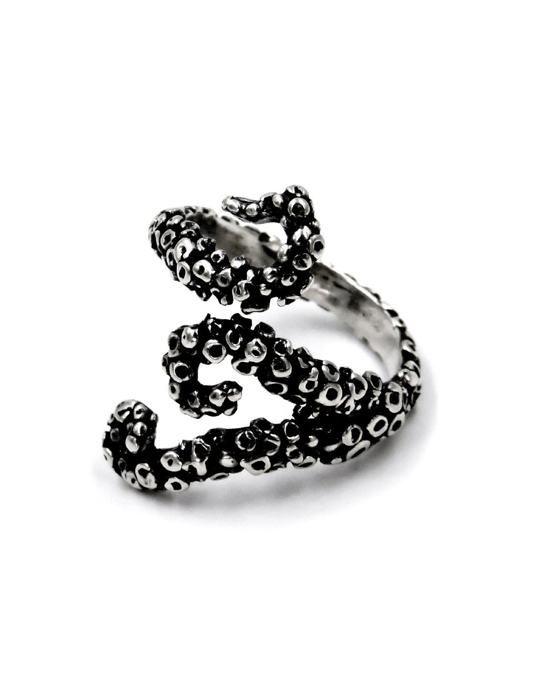 925 Sterling Silver Tentacles Ring