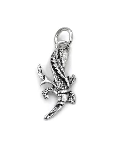 Ace of Clubs Solid Silver Pendant 