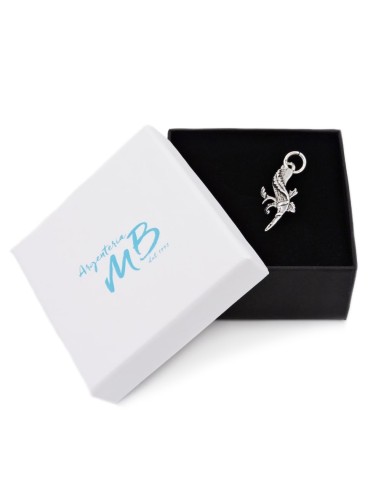 Ace of Clubs Solid Silver Pendant 