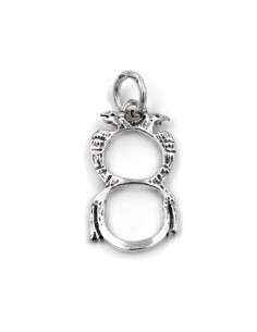 Ace of Gold Solid Silver Pendant 