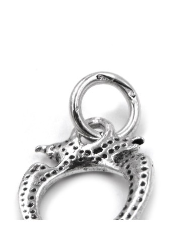 Ace of Gold Solid Silver Pendant 