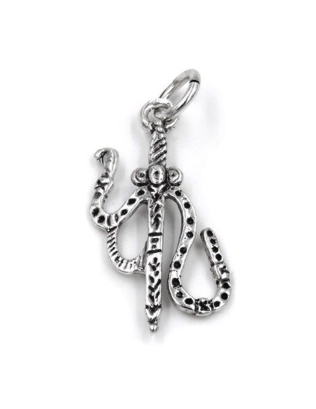 Ace of Swords Solid Silver Pendant 