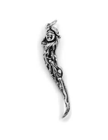 Solid Silver Lucky Horn with Supersticious...