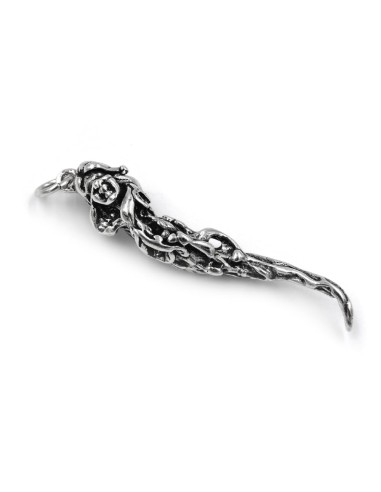 Solid Silver Lucky Horn with Supersticious...
