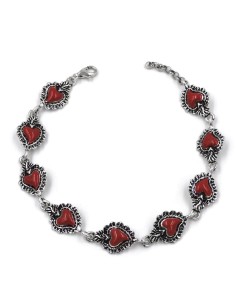 Armband Heiliges Herz aus Emailliertem Sterlingsilber 2