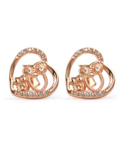 Orecchini Fiore in Argento 925 Con Zirconi...